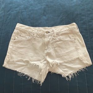 RAG & BONE White jean shorts 25